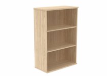 Office Bookcase | 1204h x 800w x 400d mm | 2 Shelves | Canadian Oak | Everyday VALUE
