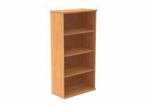 Office Bookcase | 1592h x 800w x 400d mm | 3 Shelves | Norweigan Beech | Everyday VALUE