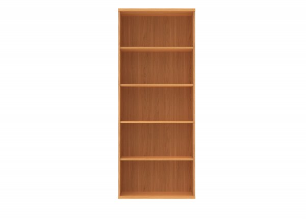 Office Bookcase | 1980h x 800w x 400d mm | 4 Shelves | Norweigan Beech | Everyday VALUE