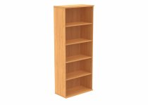 Office Bookcase | 1980h x 800w x 400d mm | 4 Shelves | Norweigan Beech | Everyday VALUE