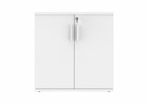 Office Cupboard | 816h x 800w x 400d mm | 1 Shelf | Arctic White | Everyday VALUE