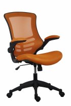 Mesh Back Operator Chair | Contoured Seat | Orange | Marlos