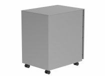 Steel Mobile Pedestal | 615h x 380w x 470d mm | 3 Drawers | Silver | Everyday VALUE