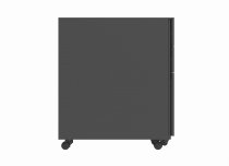 Steel Mobile Pedestal | 615h x 380w x 470d mm | 3 Drawers | Black | Everyday VALUE