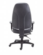 Heavy Duty Ergonomic Chair | Real Leather | 24 Hour Approved | Adjustable Arms | Black | Panther