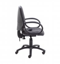 Ergonomic Task Chair | Lumbar Pump | Fixed Arms | Charcoal | Calypso Ergo