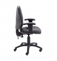 Ergonomic Task Chair | Lumbar Pump | Adjustable Arms | Charcoal | Calypso Ergo