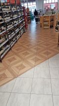 PVC Floor Tiles | 1m² | 5 Tiles | Granite Design | Black Grout