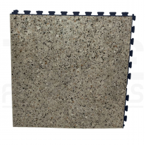 PVC Floor Tiles | 1m² | 5 Tiles | Polished Concrete Design | Black Grout