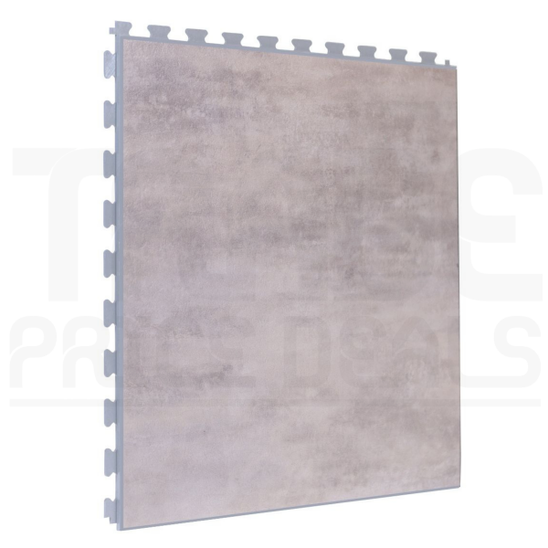 PVC Floor Tiles | 1m² | 5 Tiles | Granite Design | Light Grey Grout