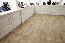 PVC Floor Tiles | 1m² | 5 Tiles | Vintage Sand Design | Light Grey Grout
