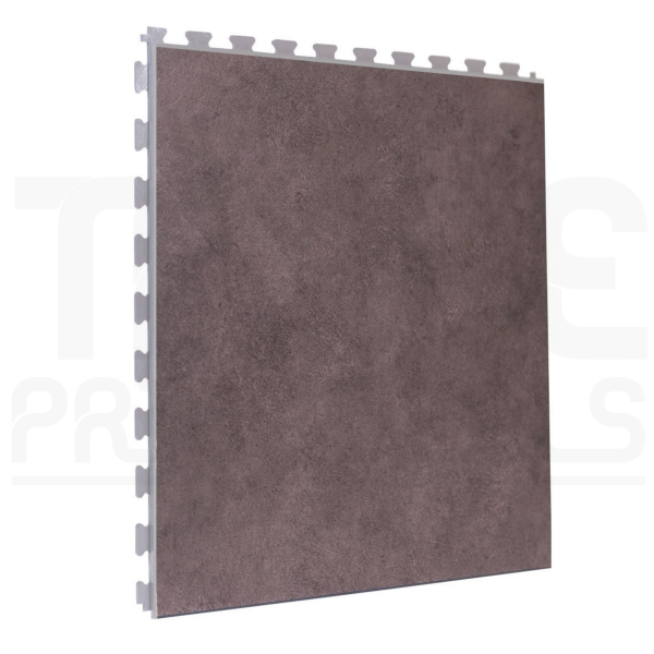 PVC Floor Tiles | 1m² | 5 Tiles | Clay Design | Light Grey Grout