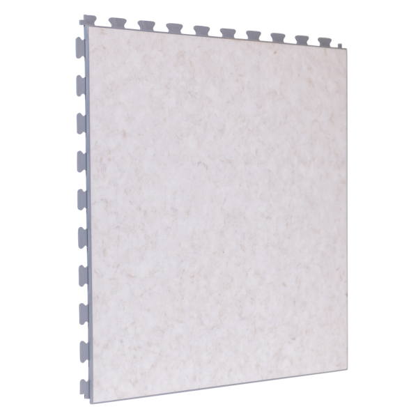 PVC Floor Tiles | 1m² | 5 Tiles | Limestone Design | Light Grey Grout