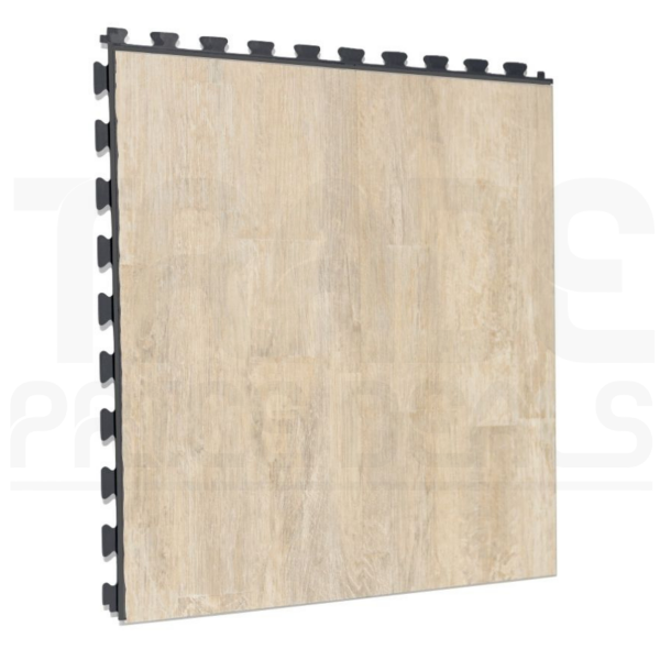 PVC Floor Tiles | 1m² | 5 Tiles | Vintage Maple Design | Black Grout