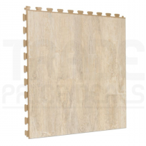 PVC Floor Tiles | 1m² | 5 Tiles | Vintage Maple Design | Brown Grout