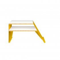 Coffee Table | 810 x 600mm | Plywood & Aluminium | Golden Sunflower Yellow | Bisley Poise