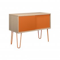 Sideboard | 1000 x 450mm | Oak Laminate | Bisley Orange | Bisley MultiRange