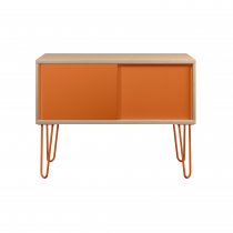 Sideboard | 1000 x 450mm | Oak Laminate | Bisley Orange | Bisley MultiRange