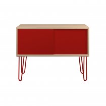 Sideboard | 1000 x 450mm | Oak Laminate | Cardinal Red | Bisley MultiRange