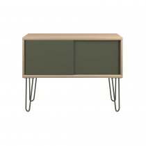 Sideboard | 1000 x 450mm | Oak Laminate | Olive Green | Bisley MultiRange