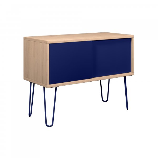 Sideboard | 1000 x 450mm | Oak Laminate | Oxford Blue | Bisley MultiRange