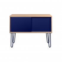 Sideboard | 1000 x 450mm | Oak Laminate | Oxford Blue | Bisley MultiRange
