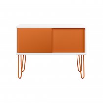 Sideboard | 1000 x 450mm | White Laminate | Bisley Orange | Bisley MultiRange