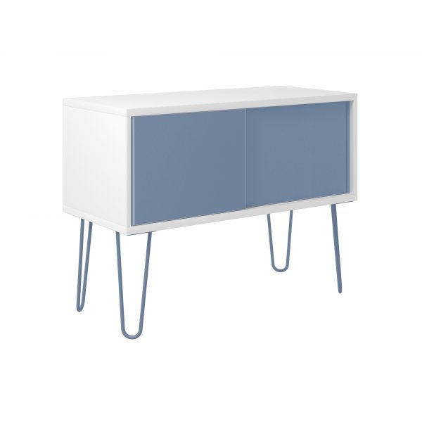 Sideboard | 1000 x 450mm | White Laminate | Bisley Blue | Bisley MultiRange