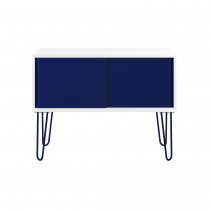 Sideboard | 1000 x 450mm | White Laminate | Oxford Blue | Bisley MultiRange
