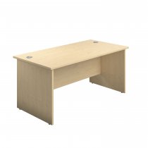 Everyday Panel End Desk | Rectangular | 1600 x 600mm | Maple