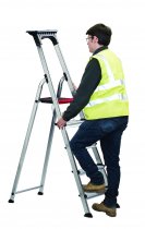 Double Decker Step Ladder | Platform Height 616mm | Tool Tray & Bucket Holder