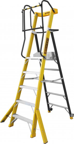 Glass Fibre Platform Step Ladder | Platform Height 1945mm | Climb-It®