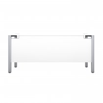 Everyday Goal Post Desk | Rectangular | 1200 x 600mm | White | Silver Frame