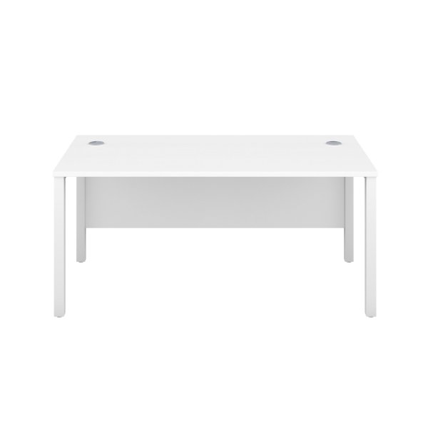 Everyday Goal Post Desk | Rectangular | 1200 x 600mm | White | White Frame