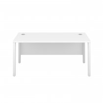 Everyday Goal Post Desk | Rectangular | 1400 x 600mm | White | White Frame