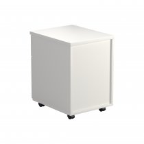 Everyday Mobile Pedestal | Space Saving | 2 Drawers | 595 x 404 x 500mm | White