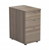 Everyday Desk Height Pedestal | 3 Drawers | 730mm High | 600mm Deep | Grey Oak