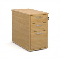 Desk Height Pedestal | 3 Drawers | 800mm Deep | Oak | Momento