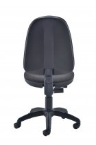 High Back Operator Chair | Charcoal | No Arms | Zoom