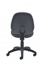 Mid Back Operator Chair | Charcoal | No Arms | No Draughting Kit | Zoom