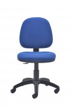 Mid Back Operator Chair | Royal Blue | No Arms | No Draughting Kit | Zoom