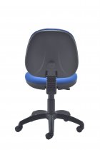 Mid Back Operator Chair | Royal Blue | No Arms | No Draughting Kit | Zoom