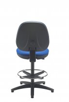 Mid Back Operator Chair | Royal Blue | No Arms | Adjustable Draughting Kit | Zoom