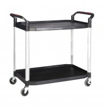 Shelf Trolley | 2 Shelves | No Sides | 990 x 515mm | 100KG Max Load | ProPlaz®