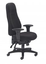 Manager Chair | Fabric | Black | Cheetah