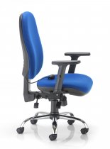 Ergonomic Office Chair | Lumbar Pump | Adjustable Arms | Royal Blue | Concept Plus