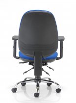 Ergonomic Office Chair | Lumbar Pump | Adjustable Arms | Royal Blue | Concept Plus