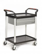 Shelf Trolley | 2 Shelves | 750 x 460mm | 2 Steel Drawers | ProPlaz®