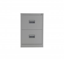 Steel Filing Cabinet | 2 Drawers | 700mm High | Grey | Talos