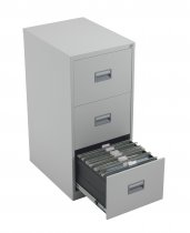 Steel Filing Cabinet | 3 Drawers | 1000mm High | Grey | Talos